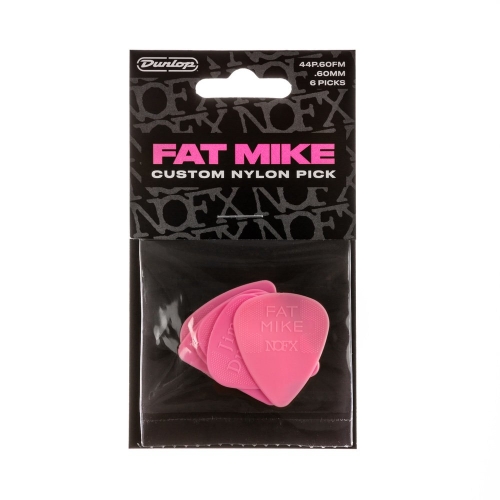 Dunlop 44P060FM Fat Mike Nylon Plectrum 0.60mm 6-Pack