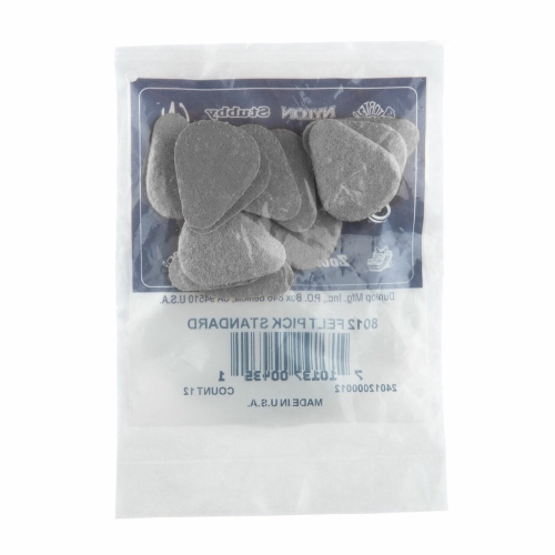 Dunlop 8012 Vilten Plectrum voor Ukelele 12-Pack