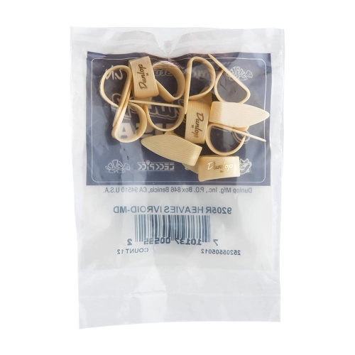 Dunlop 9205R Ivoor-achtige Duimplectrum Medium 12-Pack
