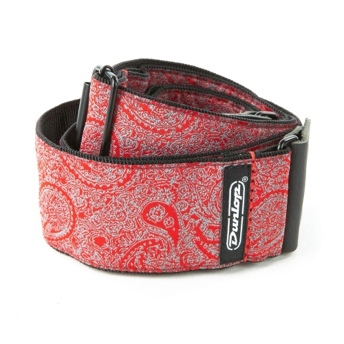 Dunlop D6711 Paisley Red Jacquard Gitaarband