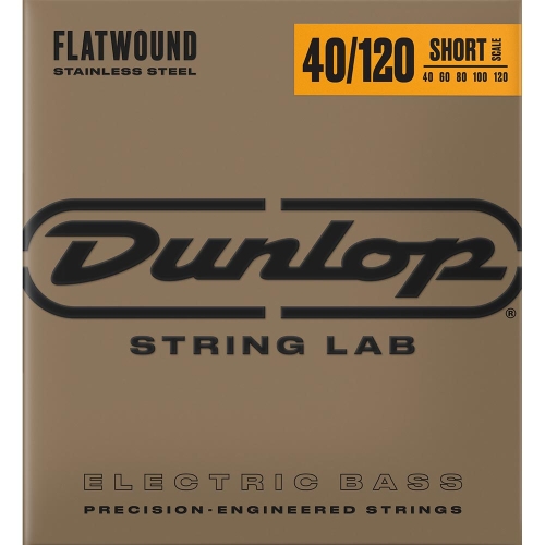 Dunlop DBFS40120S Flatwound Bassnaren 5-Snarig Short Scale (40-120)