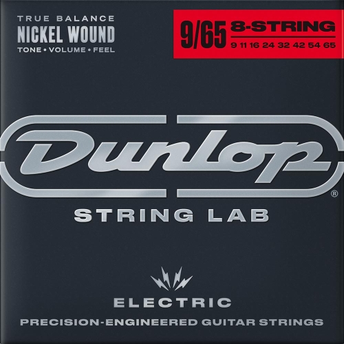 Dunlop DEN0965 Nickel Wound Elektrische Gitaarsnaren 8-Snarig (9-65)