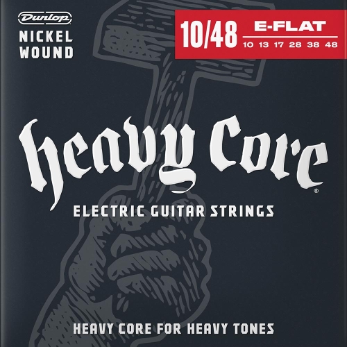 Dunlop DHCN1048 Heavy Core Elektrische Gitaarsnaren (10-48)