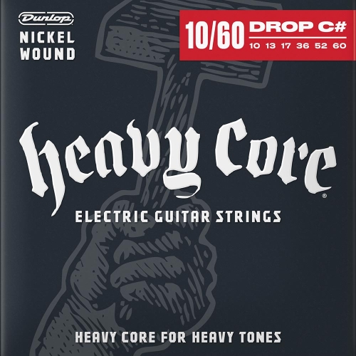 Dunlop DHCN1060-6 Heavy Core Elektrische Gitaarsnaren (10-60)