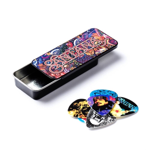 Dunlop SANPT01M Santana Medium Pick Tin Plectrum 6-Pack