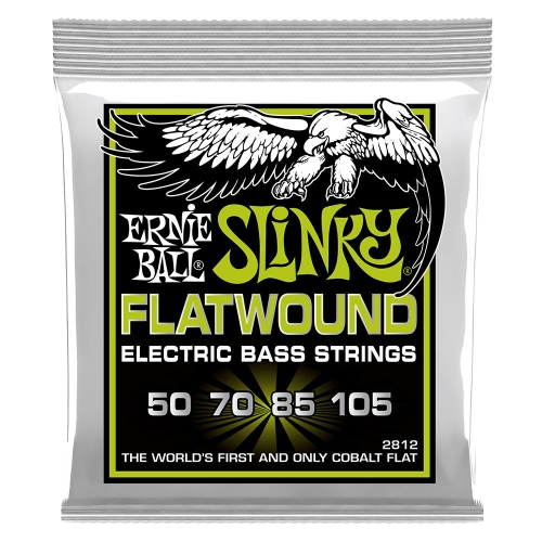 Ernie Ball 2812 Flatwound Cobalt Regular Slinky Bassnaren (50-105)