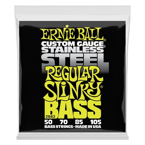 Ernie Ball 2842 Regular Slinky Stainless Steel Bassnaren (50-105)