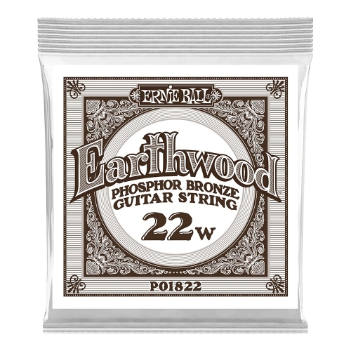 Ernie Ball 1822 Earthwood Phosphor Bronze .022 Losse Snaar - Per Stuk