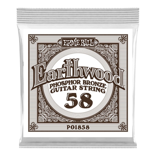 Ernie Ball 1858 Earthwood Phosphor Bronze .058 Losse Snaar - Per Stuk