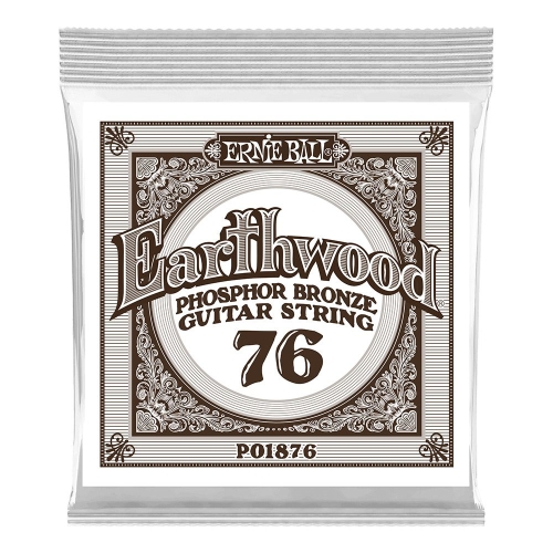 Ernie Ball 1876 Earthwood Phosphor Bronze .076 Losse Snaar - Per Stuk