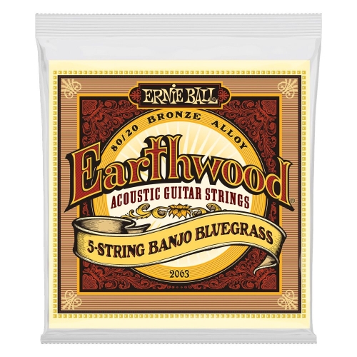 Ernie Ball 2063 Earthwood Bronze Banjosnaren 5-Snarig (9-20) Bluegrass