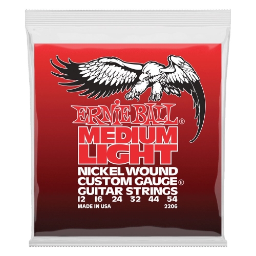 Ernie Ball 2206 Elektrische Gitaarsnaren Medium Light (12-54)