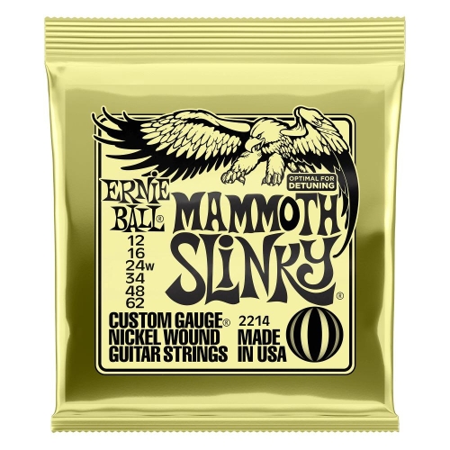 Ernie Ball 2214 Mammoth Slinky Gitaarsnaren (12-62)