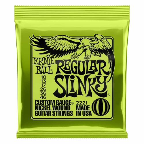 Ernie Ball 2221 Regular Slinky Snaren voor Elektrische Gitaar (10-46)