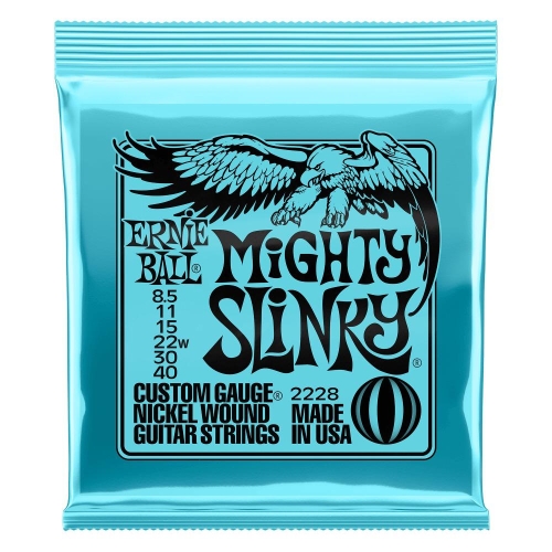 Ernie Ball 2228 Mighty Slinky Elektrische Gitaarsnaren (8.5-40)