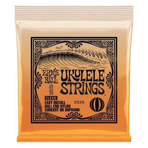 Ernie Ball 2329 Ukulele Snaren Clear Nylon met Baleinde (28-40)