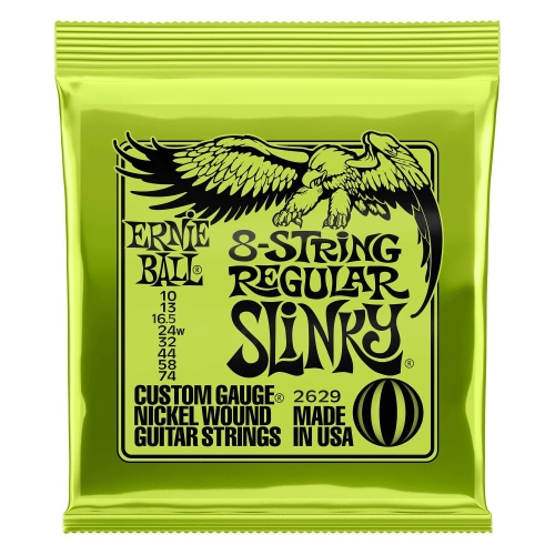 Ernie Ball 2629 Regular Slinky Elektrische Gitaarsnaren 8-Snarig (10-74)