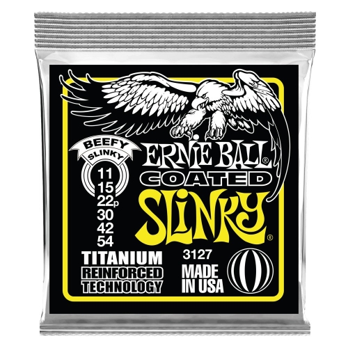 Ernie Ball 3127 Coated Slinky's Titanium Gitaarsnaren (11-54) 