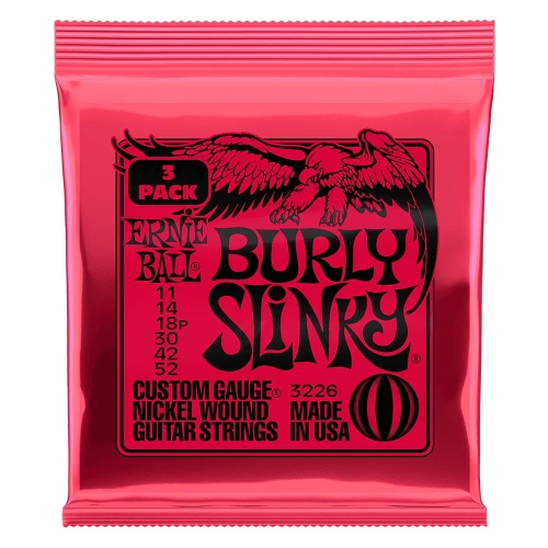 Ernie Ball 3226 Burly Slinky Gitaarsnaren (11-52) 3-Pack