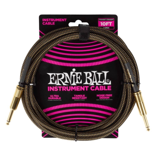 Ernie Ball 6428 Gevlochten Gitaarkabel Pay Dirt 3 Meter