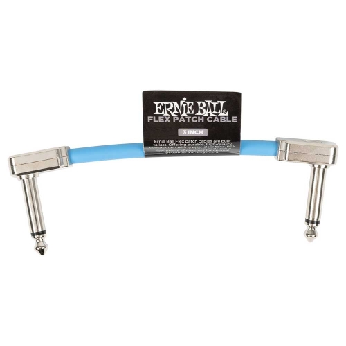 Ernie Ball 6454 Flex Patch Cable Patchkabel Blauw 7.5cm