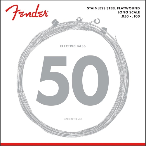 Fender 9050ML Flatwound Stainless Steel Bassnaren (50-100) Medium/Light