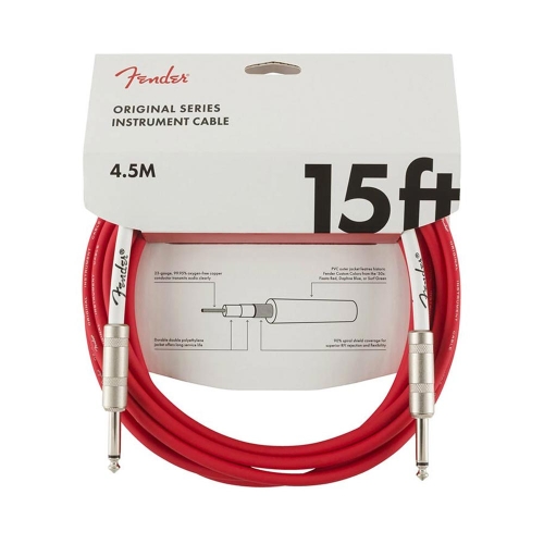 Fender Original Series Gitaarkabel 4.5 Meter Fiesta Red 0990515010