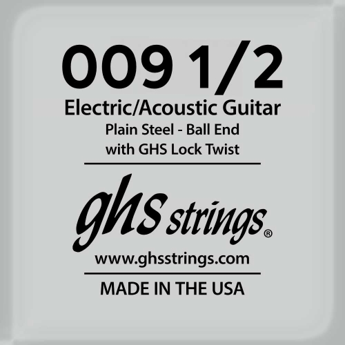 GHS Strings GB 009" 1/2 Plain Steel .0095 Losse Snaar