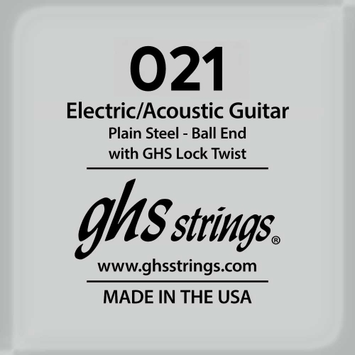 GHS Strings GB 021" Plain Steel .021 Losse Snaar