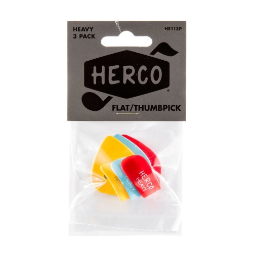 Herco HE113P Duimplectrum Celluloid Heavy 3-Pack