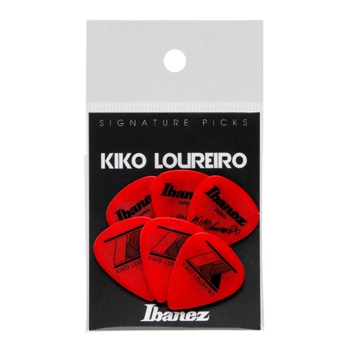 Ibanez B1000KLRD Kiko Loureiro Signature 1.2mm Plectrum 6-Pack - Rood