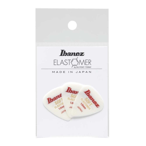 Ibanez BEL14ST10 Elastomeer (Soft) Standaard 1.0mm Plectrum 3-Pack