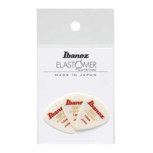 Ibanez BEL14ST12 Elastomeer (Soft) Standaard 1.2mm Plectrum 3-Pack