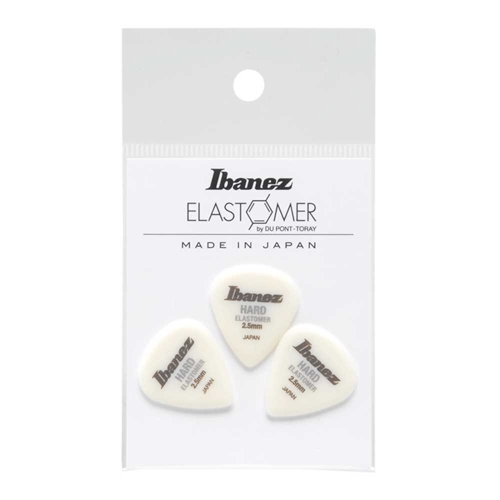 Ibanez BELJ1HD25 Elastomeer (Hard) Teardrop 2.5mm Plectrum 3-Pack