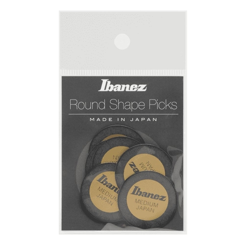 Ibanez PPA1M-BK Medium Plectrum Rond 0.80mm 6-Pack - Zwart