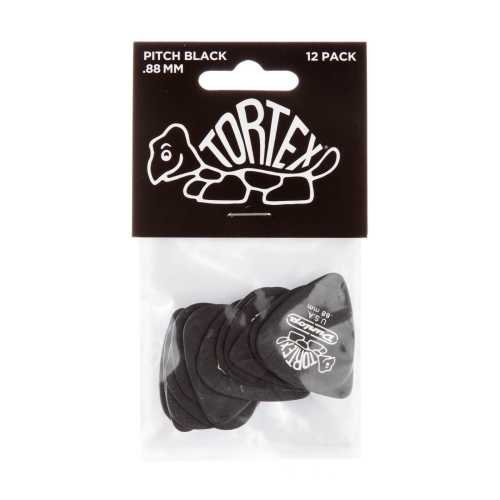 dunlop tortex pitch black 0.88mm plectrum