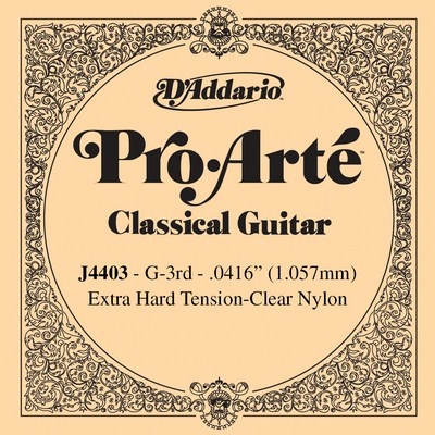 D'Addario J4403 Losse Nylon Klassieke Snaar - G3