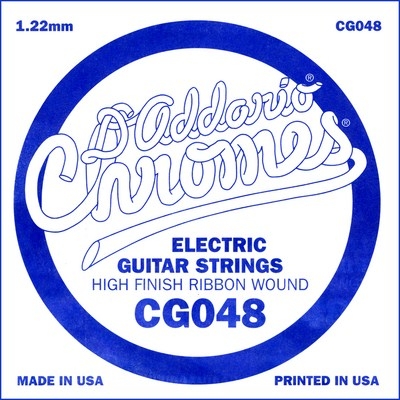 d'addario chromes losse flatwound snaar .048