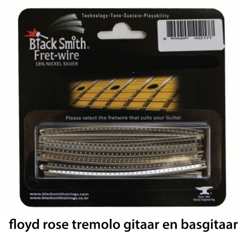 BlackSmith DHP-27C4 Fretdraad Medium/Jumbo Floyd Rose Tremolo Gitaar en Basgitaar (Set 24 stuks)