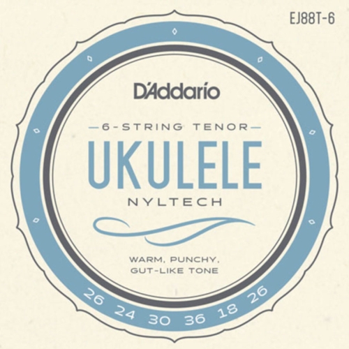 D'Addario EJ88T-6 Tenor Ukelele Snaren (6-Snarig) (18-36)