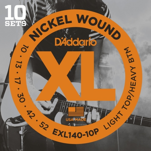 D'Addario EXL140-10P Snaren voor Elektrische Gitaar (10-52) 10-Pack