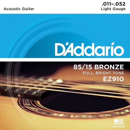 D'Addario EZ910 Bronzen Akoestische Snaren Light (11-52)