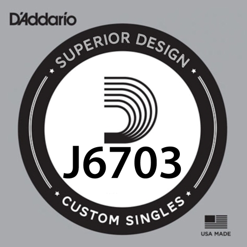 D'Addario J6703 Plain Steel Losse Mandoline Snaar .025