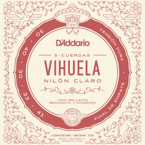 D'Addario MV10H Vihuela Snaren - Hoge Spanning