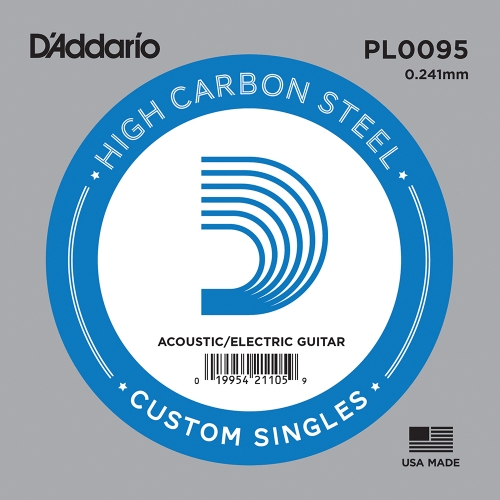 D'Addario PL0095 Losse Snaar .0095 Elektrisch / Western