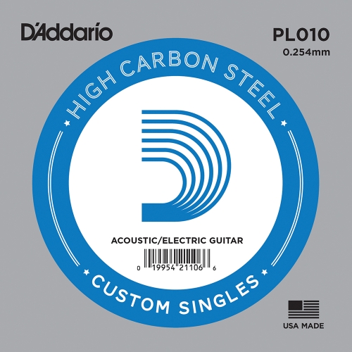 D'Addario PL010 Losse Snaar .010 Elektrisch / Western