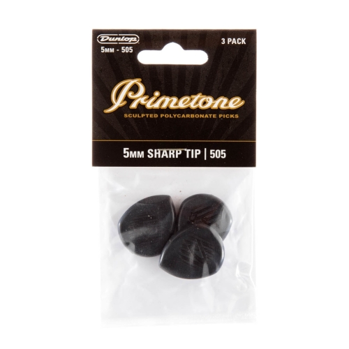 Dunlop 477P505 Primetone Classic Sharp Gypsy Jazz Plectrum 5.0mm 3-Pack