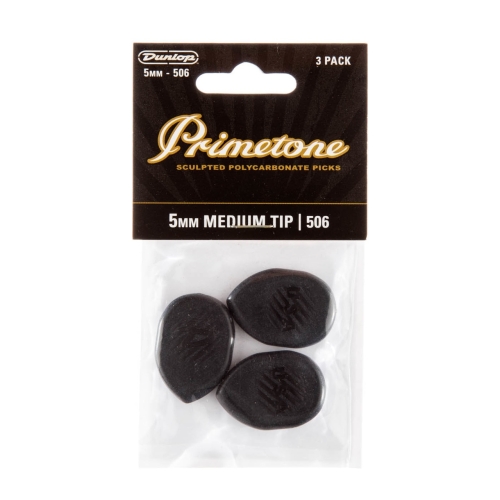 Dunlop 477P506 Primetone Classic Medium Gypsy Jazz Plectrum 5.0mm 3-Pack