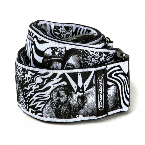 Dunlop ILD04 I Love Dust Skulls Black/White Gitaarband