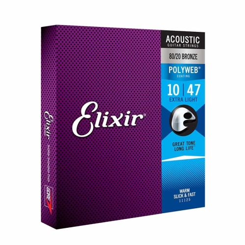 Elixir 11000 Polyweb Bronze Snaren voor Akoestische Gitaar (10-47)